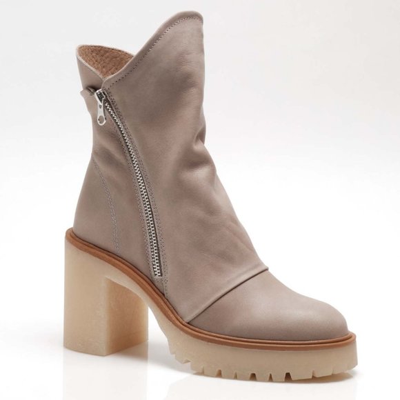 🎉LAST CHANCE🎉 NWT Free People Jack Zip Boot / Nickel - Picture 2 of 8